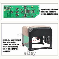 3000MW Desktop Laser Engraving Machine DIY Logo Marking Printer WIN/MacOS System