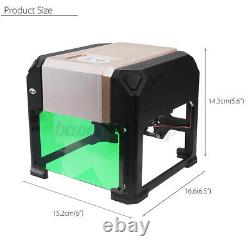 3000MW USB 3D Laser Engraving Cutting Machine Engraver CNC DIY Logo Printer US