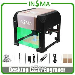 3000mW Desktop DIY Logo Mark CNC Engraver Laser Engraving Machine Cutter