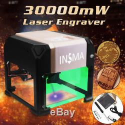 3000mW Desktop Laser Engraver Cutter DIY Logo Mark CNC Printer Engraving Machine
