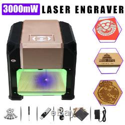 3000mW Desktop Laser Engraver Cutter DIY Logo Mark CNC Printer Engraving Machine