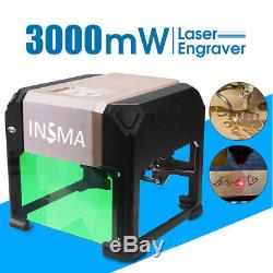3000mW USB Laser Engraver Carver DIY Logo Mark Printer Cutter Engraving Machine