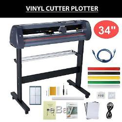 34 Vinyl Cutter Sign Plotter Cutting Signmaster Paper Cut Printer with 3 Blades
