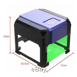 3500mW DIY Laser Engraver Printer Cutter Logo Mark Engraving Machine Purple IE