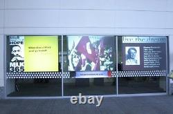 36x60 Rear Projection Screen Material Film Adhesive Backing STOREFRONT WINDOW AD