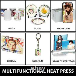 3D Vacuum Sublimation Heat Press Machine Kit For Phone Case Mug Cups Plate Print