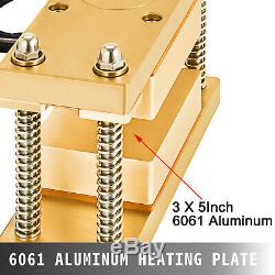 3x5 Rosin Press Caged Plate Kit-Pairs 10-12 Ton Hydraulic Rosin Heat Press
