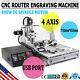 4 Axis Mach3 6040z Cnc Router Engraver Drill Milling Machine Wood Art 1.5kw Vdf