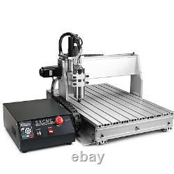 4 AXIS MACH3 6040Z CNC Router Engraver Drill Milling Machine Wood Art 1.5KW VDF