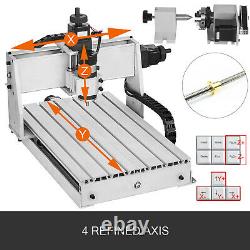4 Axis 3040 CNC Router Engraver USB 500W 3D Milling Drilling Cutter Machine US