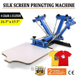 4 Color 1 Station Silk Screen Printing Machine Press Equipment T-Shirt Pressing