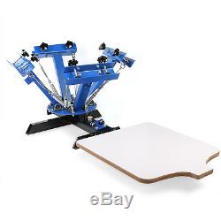 4 Color 1 Station Silk Screen Printing Pressing Machine Printer Manual Print