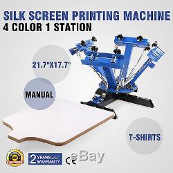 4 Color 1 Station Silk Screening Screenprint Press Screen Printing Machine