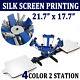 4 Color 2 Station Silk Screen Printing Machine Press Equipment T-shirt Diy