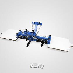 4 Color 2 Station Silk Screen Printing Machine Wood Pressing Print FACTORY PRICE