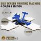 4 Color 4 Station Silk Screen Printing Machine T-shirt Printer Equipment