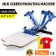 4 Color Screen Printing Press Machine Silk Screening Pressing Diy With 1 Station
