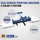 4 Color Silk Screen Printing Machine 2 Station Press Printer Diy Shirt Equipment