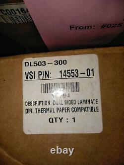 (4) ROLLS 2 per box Varitronics 14553-01/14555-01 cold laminate set 24 x 300