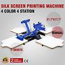 4 Color 4 Station Screen Printing Machine/diy T-shirt Press Printer Silkscreen