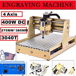 400W 4Axis 3040 CNC Router engraver engraving milling machine Mill Drill Machine