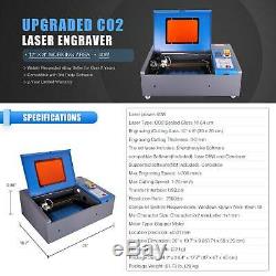 40W CO2 Laser Engraver Engraving Cutting 12x 8 Upgraded LCD Red Dot Guidance