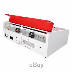 40W CO2 Laser Engraving Machine 12x 8 Engraver Cutter with Exhaust Fan USB Port