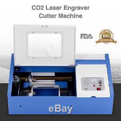 40W CO2 USB Laser Engraving Cutting Machine Commercial Engraver Cutter 12''X8'