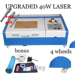 40W USB CO2 Laser Engraving Cutting Machine Engraver Cutter with LCD Display