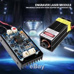 450nm 15W Laser Module With Heatsink Fan Support TTL/PWM for DIY Laser Engraver J