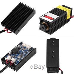 450nm 15W Laser Module With Heatsink Fan Support TTL/PWM for DIY Laser Engraver J