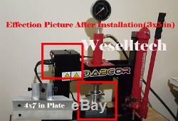 4x7 Rosin Press Plates with four heating rod&PID Ship by DHL received in 5 days