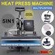 5 In 1 Digital Heat Press Machine For Printing On T-shirt Cap Mug Sublimation