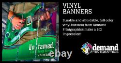 5' x 5' Custom Full Color Vinyl Banner Double Sided FREE SHIPPING