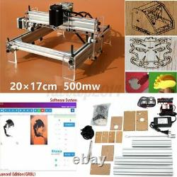 500MW DIY Mini Adjustable Laser Engraving Cutting Machine Desktop Printer Kit
