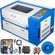 50w 110v Co2 Laser Engraving Cutting Machine Engraver Cutter 300500mm W. Rotary