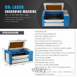50W 20''×12'' Ruida CO2 Laser Engraving Machine Engraver Cutter with Rotary Axis