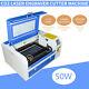 50w Co2 Laser Engraving Machine Engraver Cutter 300mmx500mm Usb Port Honeycomb