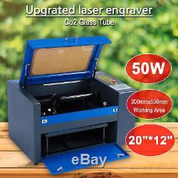 50W CO2 USB Laser Engraving Cutting Machine Engraver Cutter Woodworking/Crafts