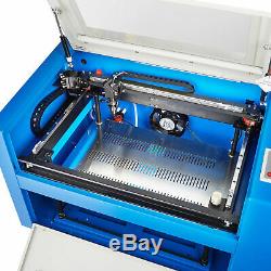 50W Engraving Cutting CO2 Laser Machine Engraver Cutter W. Rotary Device 300500