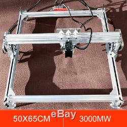 50x65cm Area Mini Laser Engraving Cutting Machine Printer Kit Desktop 3000MW