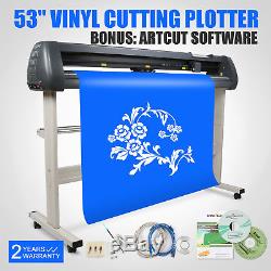 53 1350MM Vinyl Cutting PLotter Software 3 Blades Sticker Cutter Cut Function