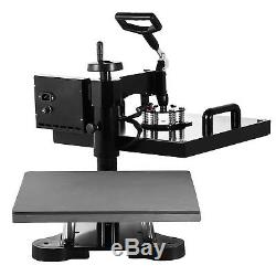 5IN1 15x15 T-Shirt Heat Press Transfer Kit Multifunctional Digital Swing Away