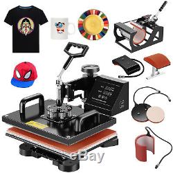 5in1-12X15 Digital Heat Press Machine Sublimation Transfer Print Shirt Mug Hat