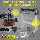 5in1 Heat Press Transfer Kit 34 Vinyl Cutting Plotter Cutter T-shirt Diy Great
