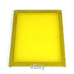 6 Aluminum Silk Screen Printing Press Screens 355 TPI Yellow Mesh 20x24