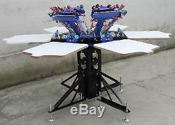 6 Color Silk Screen Printing Press with Flash Dryer & Complete DIY Shirt Supply