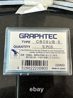 6 Graphtec Knife Bits And Cutting Strip ALL NEW