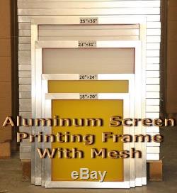 6 Pack 20 x 24Aluminum Frame With 160 mesh Silk Screen Printing Screens