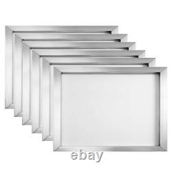 6 Pack 20x24 Aluminum Frame Silk Screen Printing Screens with 160 Mesh